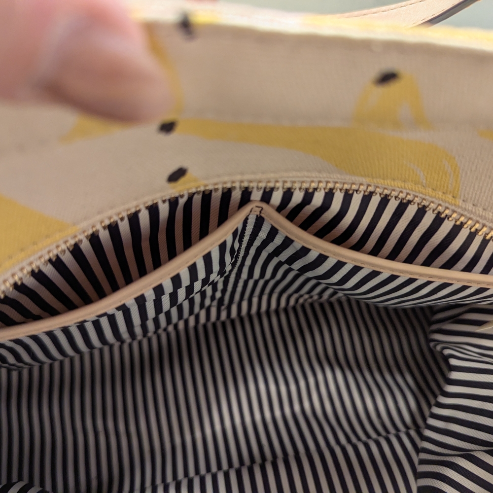 Kate Spade Yellow Banana Print Tote Bag - Picture 7 of 15